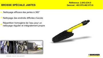 Kärcher | Product information | Karcher Brosse spéciale jantes Brosse Product fiche | Fixfr