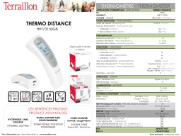 Terraillon Thermo Distance Thermomètre Product fiche