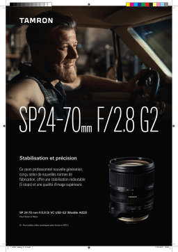 Tamron SP 24-70mm G2 f/2.8 Di VC USD Nikon Objectif pour Reflex Product fiche