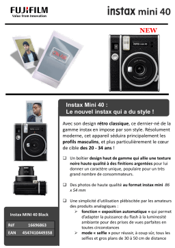 Fujifilm INSTAX Mini 40 Appareil photo Instantané Product fiche