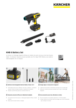 Karcher KHB6 Nettoyeur moyenne pression Product fiche