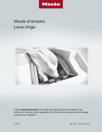 Manuel du propriétaire | Miele WW 690 WPM Lave linge top Owner's Manual | Fixfr