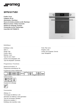 Smeg SFP6101TVB1 Four encastrable Product fiche