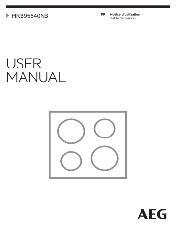 Manuel du propriétaire | AEG HKB95540NB Table gaz Owner's Manual | Fixfr