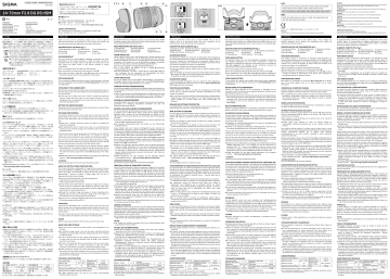 Owner's manual | Sigma 24-70mm F2.8 DG OS HSM Art Nikon Objectif pour Reflex Manuel du propriétaire | Fixfr