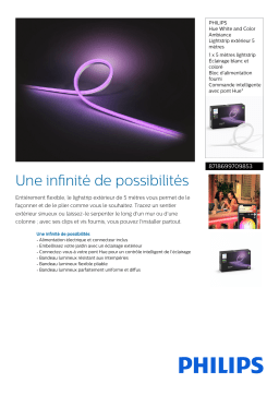 Philips Hue Outdoor Lightstrip 5m Bandeau LED Product fiche