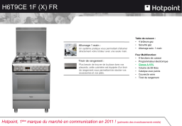 Hotpoint H6T9CE(X)FR Cuisinière mixte Product fiche