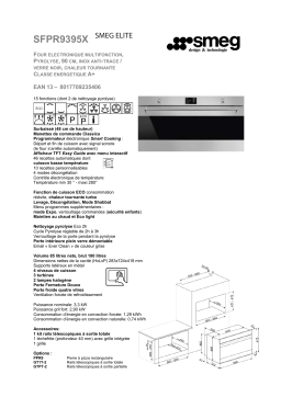 Smeg SFPR9395X Four encastrable Product fiche