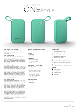 Libratone ONE Style Vert Caraïbes Enceinte Bluetooth Product fiche