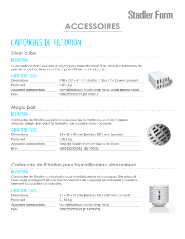 Product information | Stadler Form 2 filtres Oskar Filtre Product fiche | Fixfr