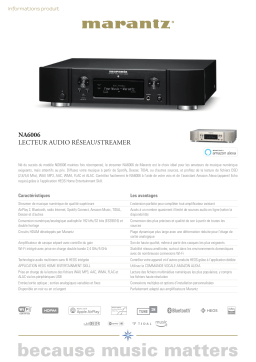 Marantz Réseau NA6006 silver DAC audio Product fiche