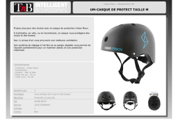 TNB L noir et bleu Casque Product fiche