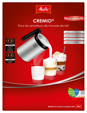 Product information | Melitta Cremio II 1014-03 Inox Pot à lait Product fiche | Fixfr