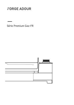 Forge Adour Premium Acier 75 NG Plancha gaz Manuel du propriétaire