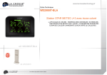 La Crosse WD2900 Noir Station m&eacute;t&eacute;o Product fiche