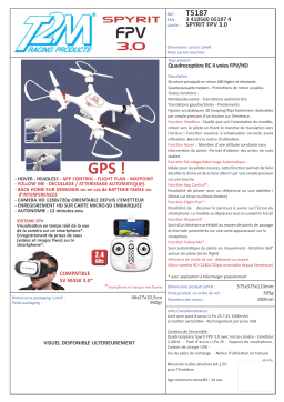 T2M SPYRIT FPV 3.0 GPS Drone Product fiche