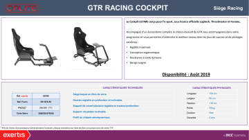 Product information | Oplite GTR RACING Siège gamer Product fiche | Fixfr