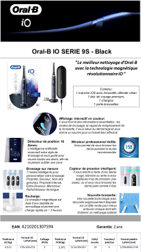 Oral-B IO Series 9S Noir Brosse à dents électrique Product fiche