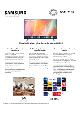 Samsung UE55AU7105 2021 TV LED Product fiche