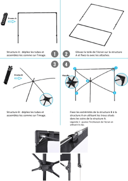 Gear4home Portable 77'' Ecran de projection Owner's Manual