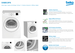 Beko DA8013PA Sèche linge à évacuation Manuel utilisateur