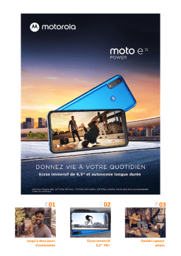 Motorola E7i Power Bleu Smartphone Product fiche