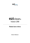 E.Zicom HOBOT 298 Robot Lave vitre Owner's Manual