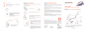 Manuel du propriétaire | Essentielb EFV 2600 CORDLYS Fer à repasser Owner's Manual | Fixfr