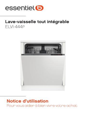 Manuel du propriétaire | Essentielb ELVI-444f Lave vaisselle tout intégrable Owner's Manual | Fixfr