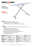 Astoria RT046A Table &agrave; repasser Product fiche