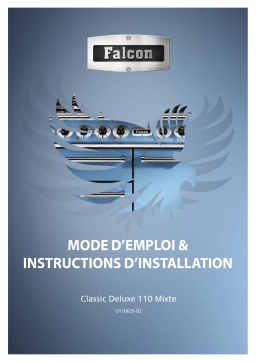 Falcon DELUX110 MIXT CREM LAITON Piano de cuisson mixte Owner's Manual
