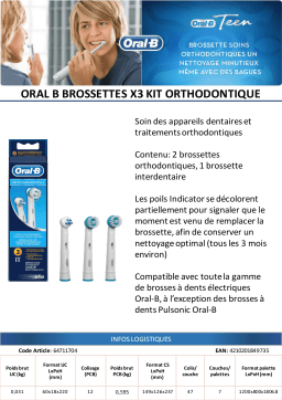 Oral-B orthodontique OD 17 X1 Brossette dentaire Product fiche