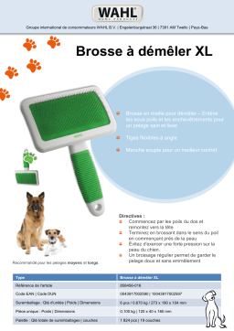 Wahl pour animaux XL Slicker Brush Brosse pour chien Product fiche