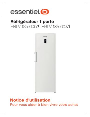 Manuel du propriétaire | Essentielb ERLV185-60B3 Réfrigérateur 1 porte Owner's Manual | Fixfr