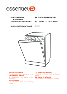 ESSENTIELB ELVI-471i Lave vaisselle encastrable Manuel du propriétaire