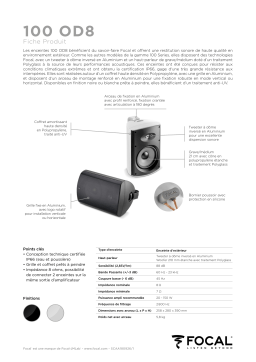 Focal 100 OD 8 Enceinte extérieure Product fiche