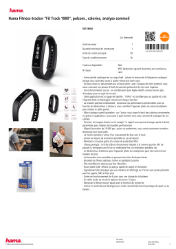 Hama Fit Track 1900 Bracelet connecté Product fiche