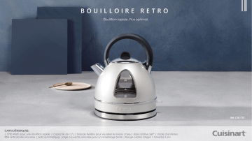 Product information | Cuisinart CTK17SE rétro gris perle Bouilloire Product fiche | Fixfr