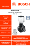 Bosch MMB43G2B Blender Product fiche