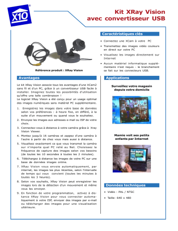 Manuel du propriétaire | X10 XRAYVISION Manuel utilisateur | Fixfr