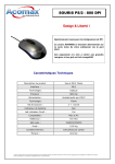 ACOMAX SOURIS PS/2 FILAIRE Manuel utilisateur