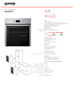 Gorenje BO5321AX Manuel utilisateur