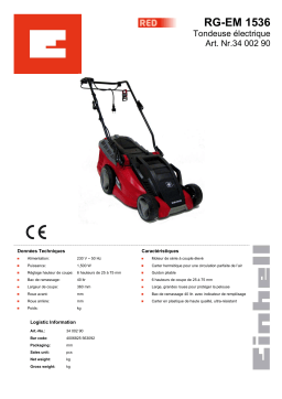 EINHELL RG-EM 1536 Manuel utilisateur