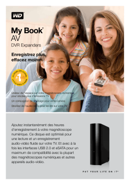 Western Digital MY BOOK AV DVR EXPANDER Manuel utilisateur