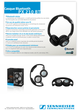 Sennheiser PX210 BT Manuel utilisateur