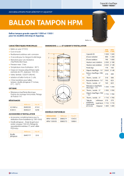 Chaffoteaux & Maury HPM 1000 ES Manuel utilisateur