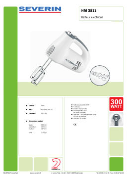 SEVERIN HM 3811 Manuel utilisateur