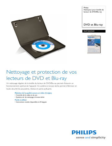 Manuel du propriétaire | Philips SVC2523W Manuel utilisateur | Fixfr