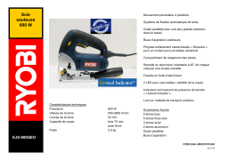 Ryobi EJS-600QEO Manuel utilisateur