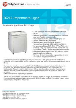 TallyGenicom T6212 Manuel utilisateur